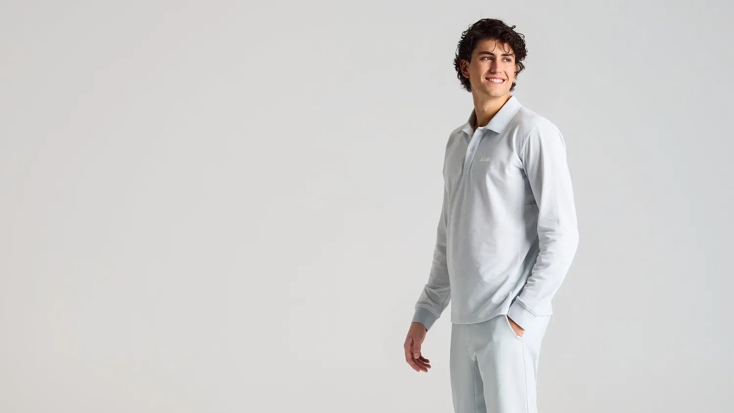 Slam One Design OD Drirelease langermet polo herre