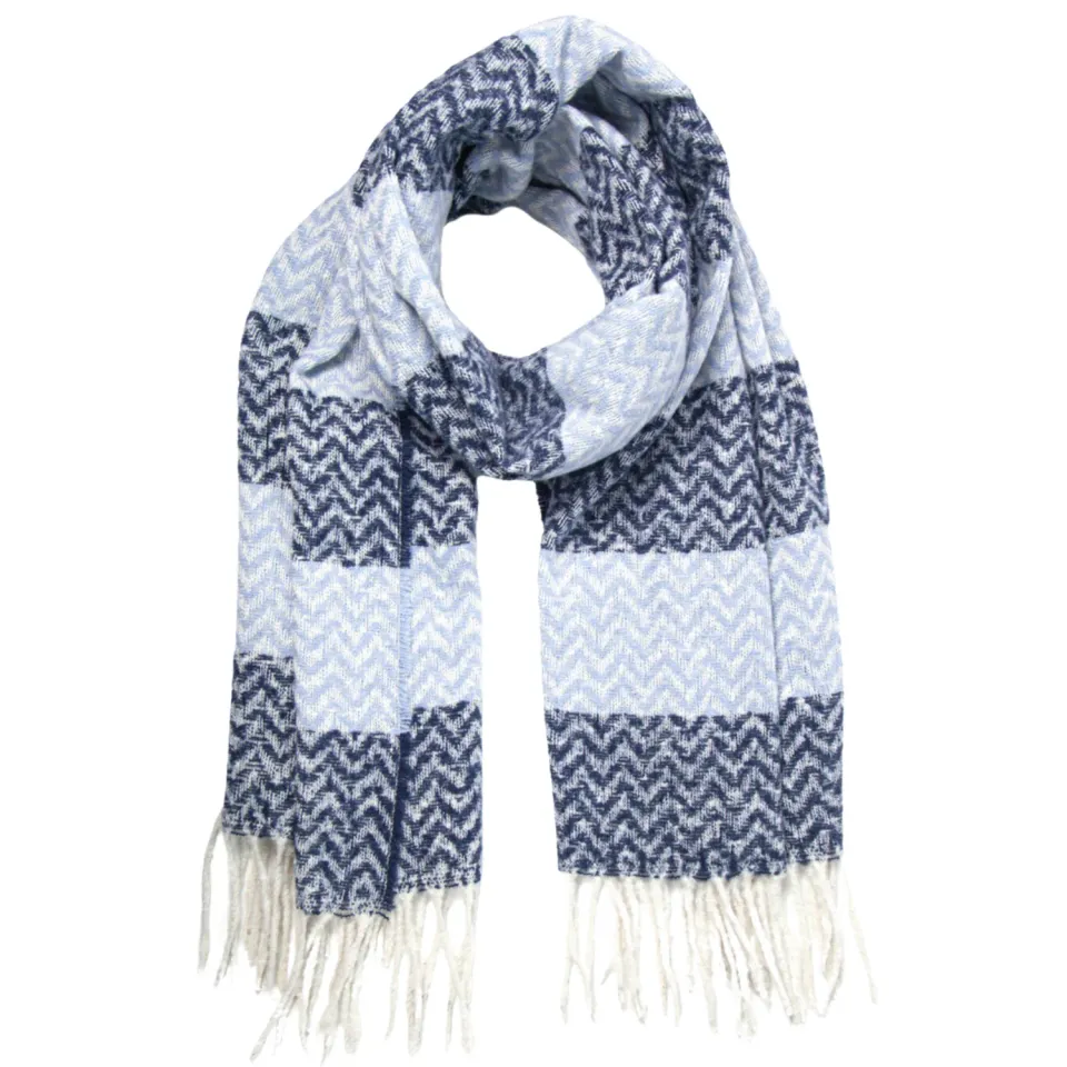 John Partridge Heavyweight Scarf skjerf Navy Denim 180 × 65 cm viskose