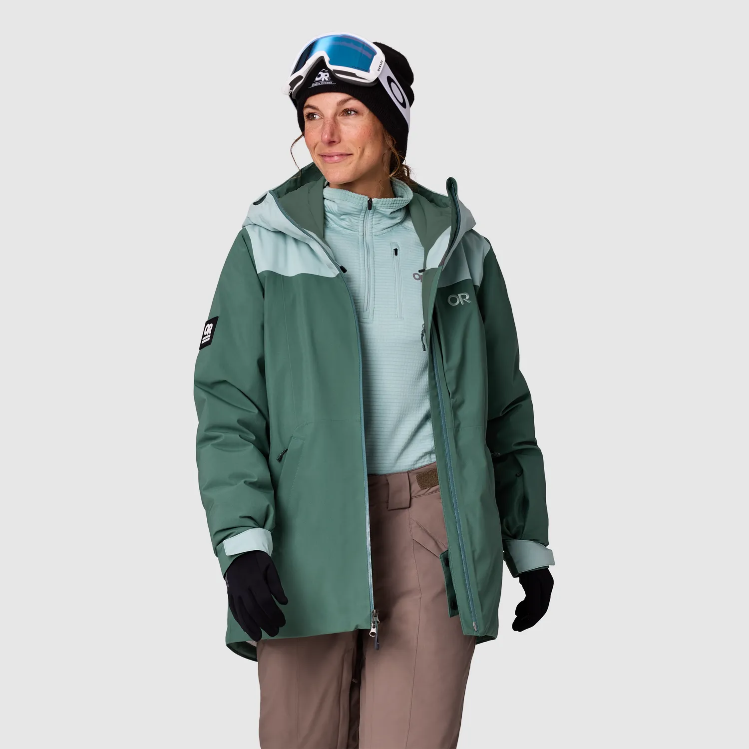 Outdoor Research Snowcrew Women's Snowcrew Jacket skijakke Malachite/Thyme