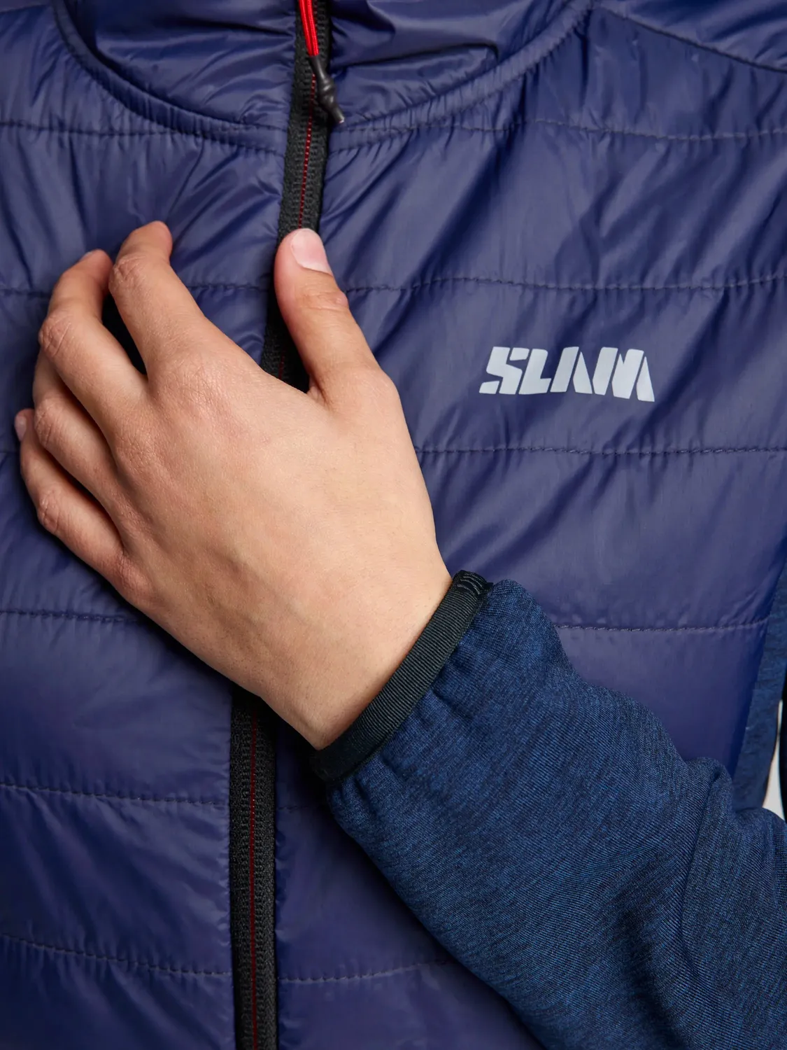 Slam ACT WS Hybrid Fleece hettefleece dame Dark Navy