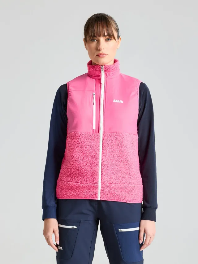 Slam Altura WS Vest vest dame mørkeblå fleece