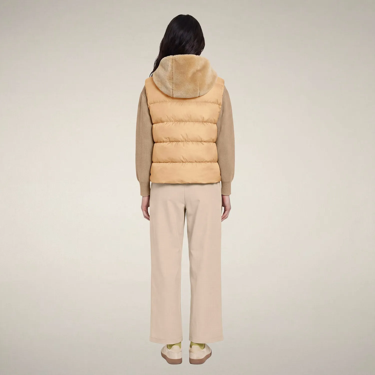 Save The Duck Cassandra vest dame steinbeige fuskepels