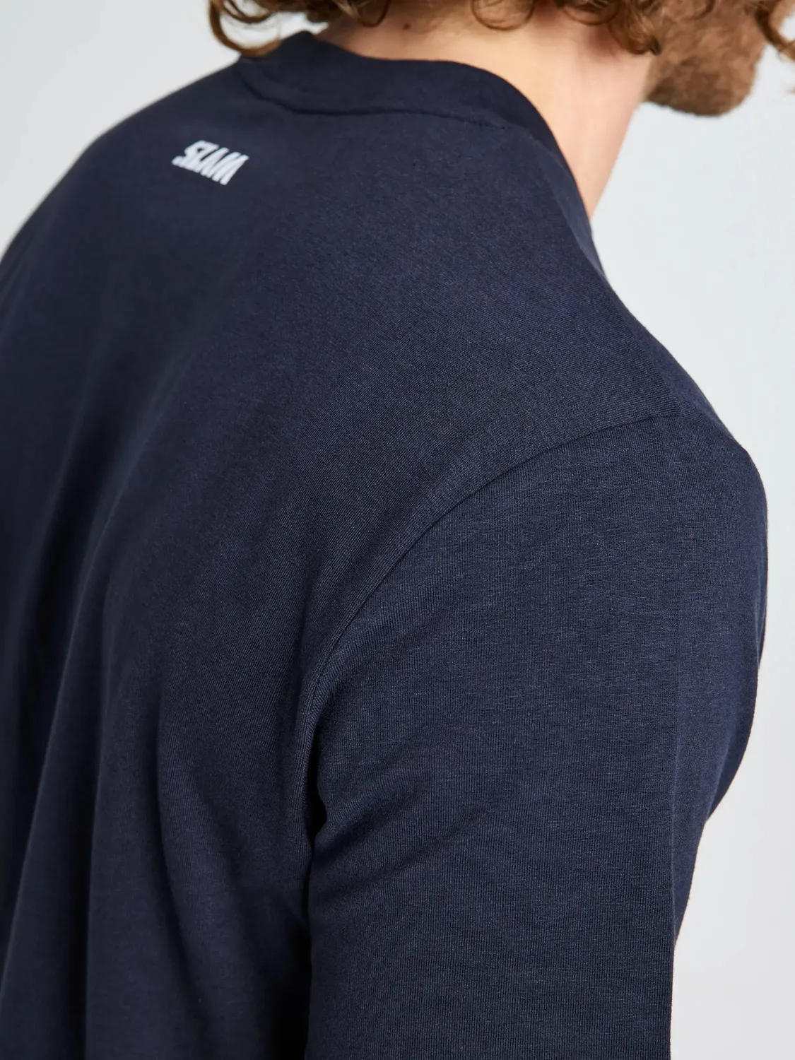 Slam Graphic T-Shirt SS t-skjorte mørk marineblå bomull bambus
