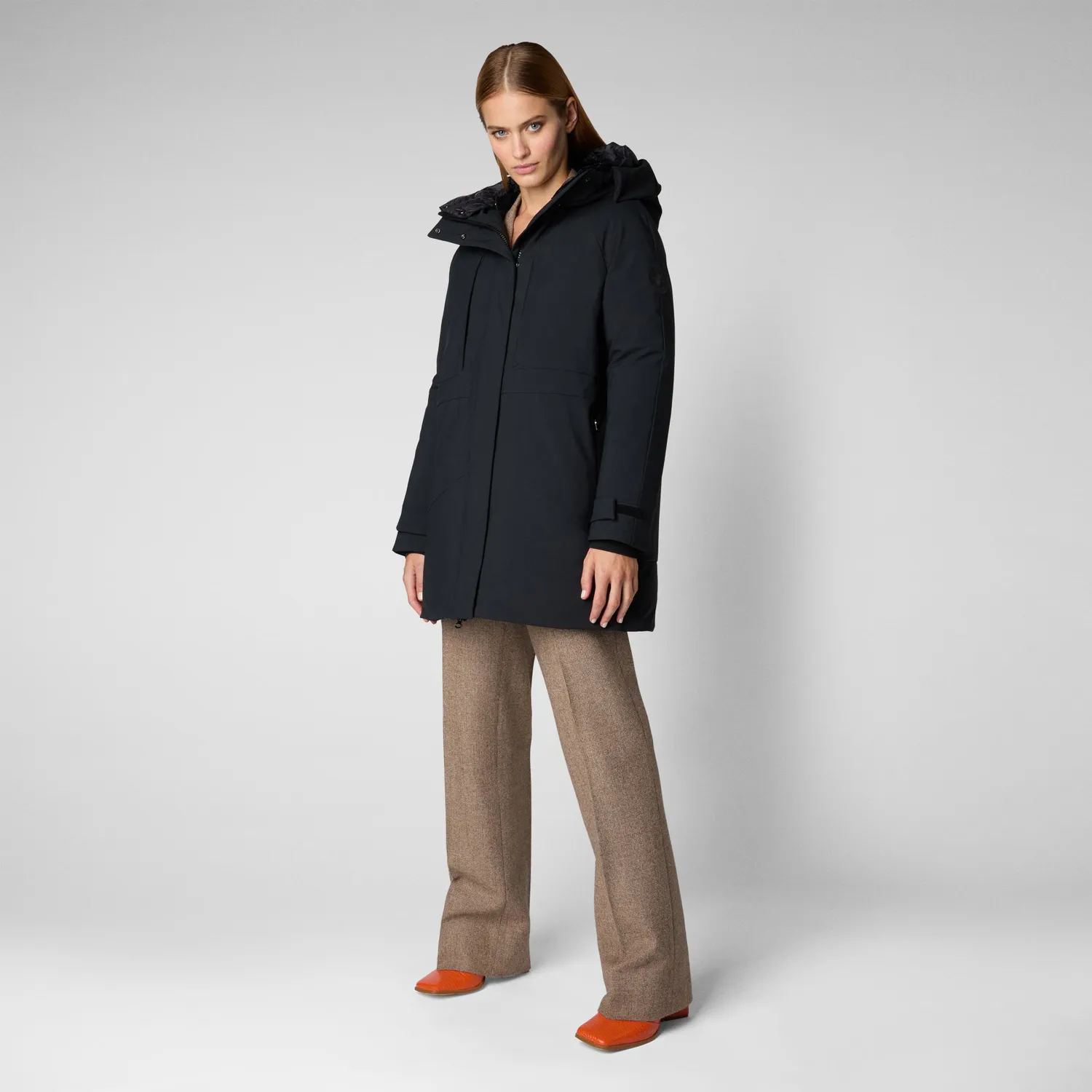 Save The Duck Gena parkas dame svart lang