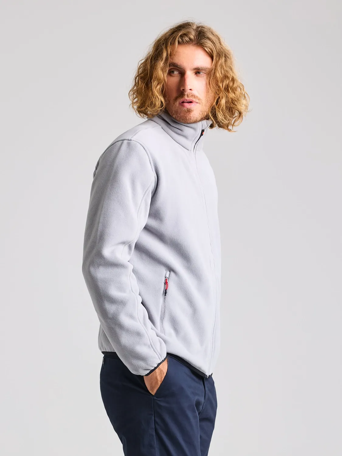 Slam Deck Fleece fleecejakke herre XS–3XL resirkulert