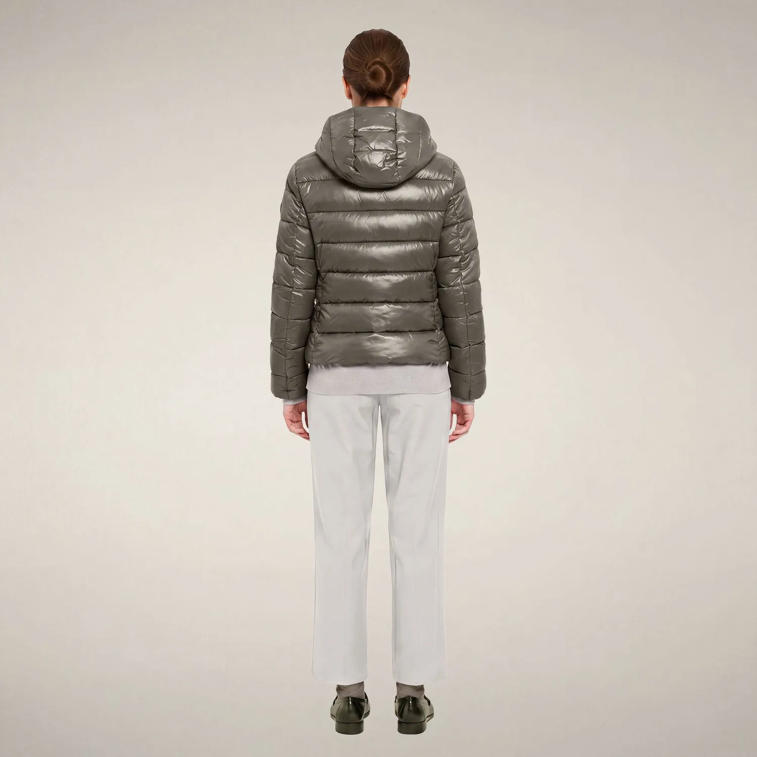 Save The Duck Cosmary pufferjakke Gunmetal Grey XS resirkulert fyll