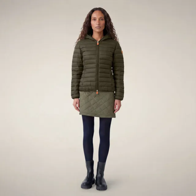 Save The Duck Daisy boblejakke dame Land Green lett nylon