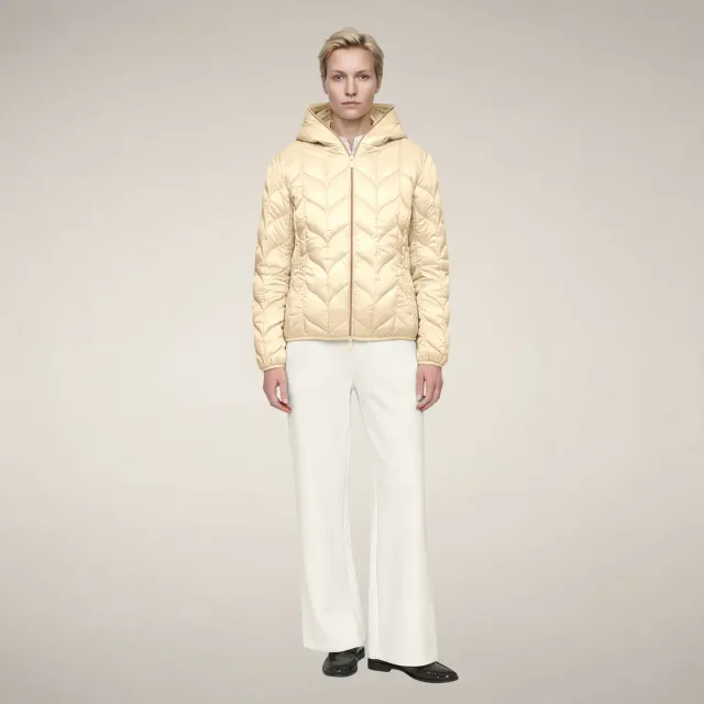 Save The Duck Bonbon boblejakke dame Shore Beige dyrefri