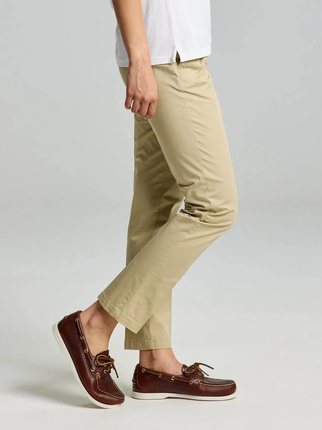Slam Deck WS Light Chino Pant damebukse Off White lett