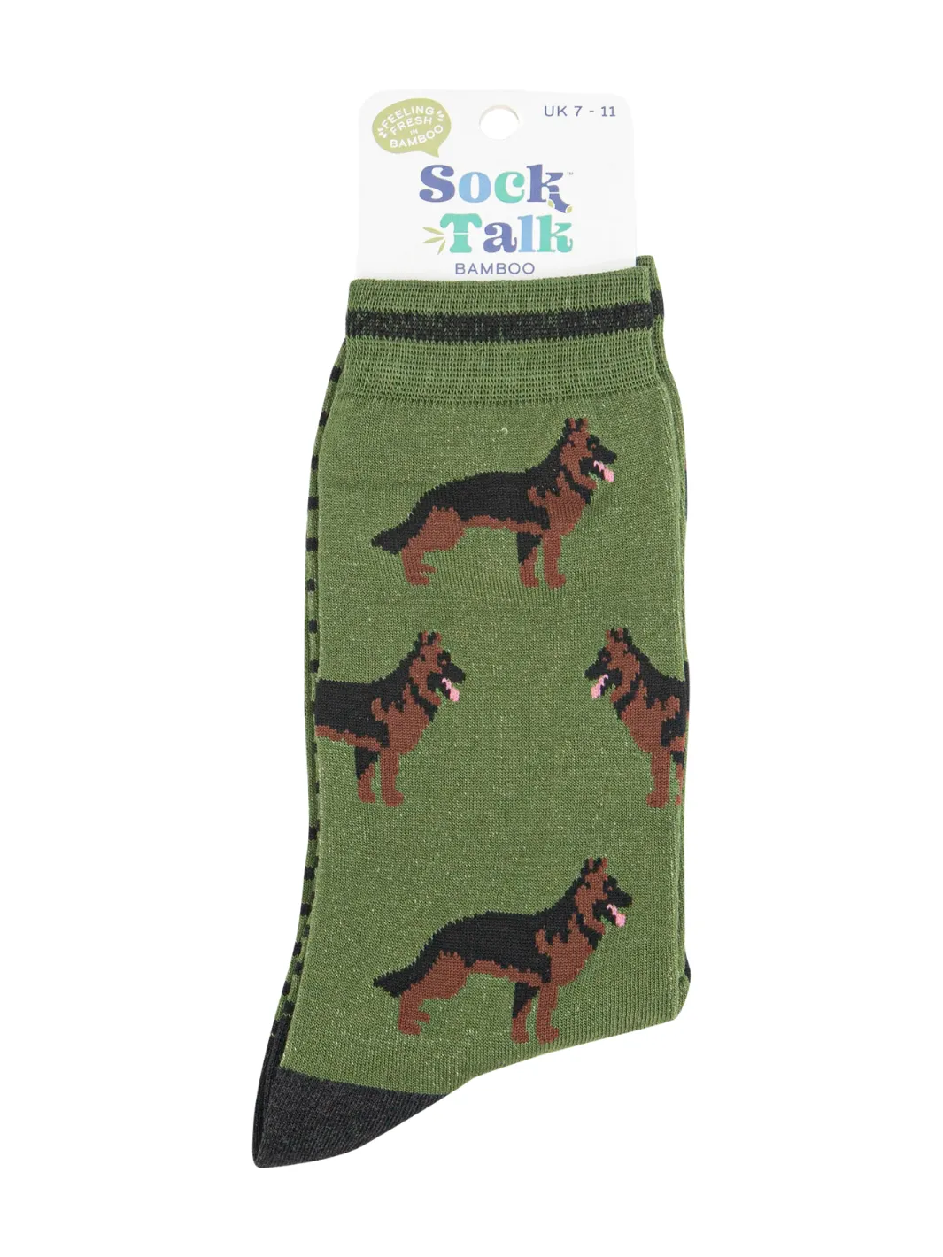 John Partridge German Shepherd Bamboo Socks sokker grønn one size bambus