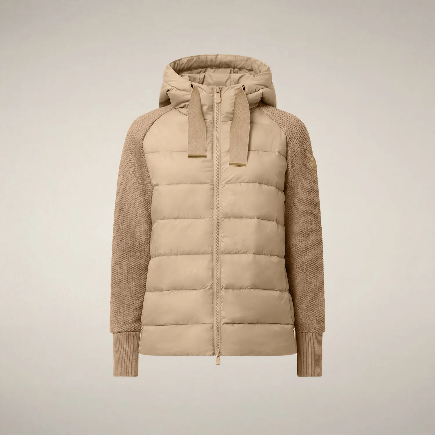 Save The Duck Fashion Priska jakke Stone Beige vattert