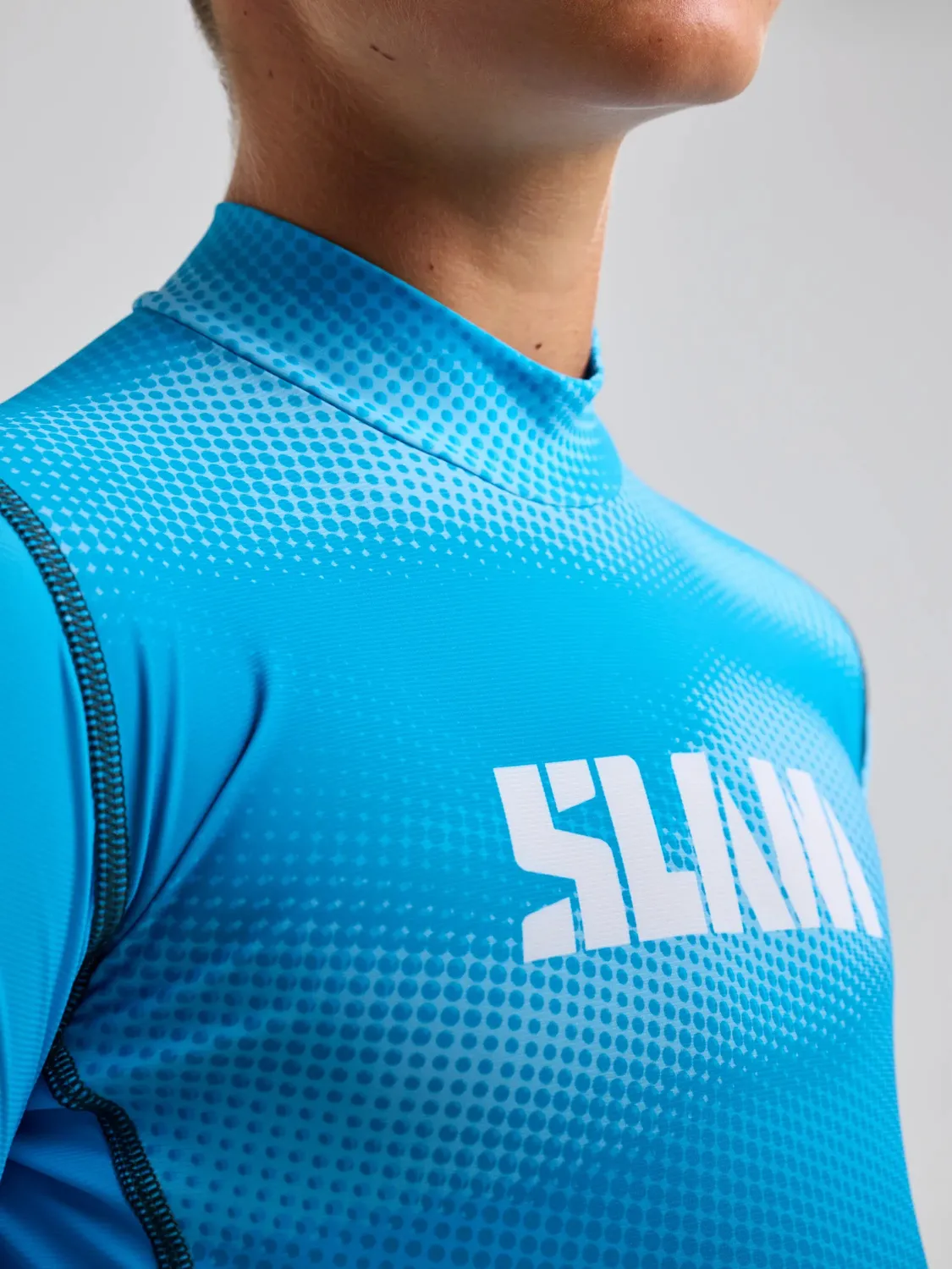 Slam Foil Jr Rashguard LS rashguard blå UV-beskyttelse