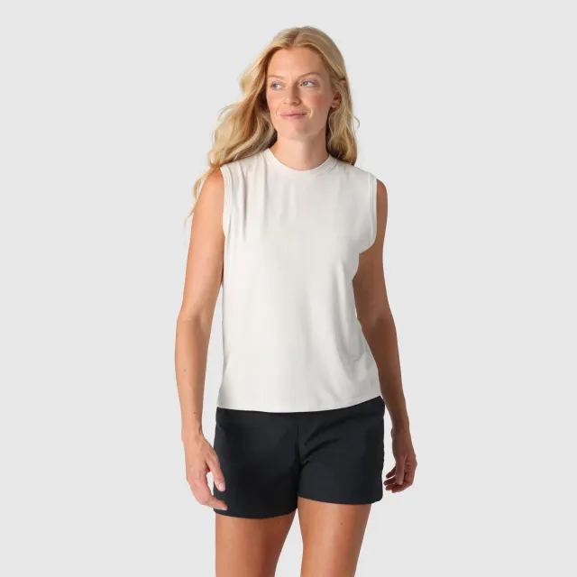 Outdoor Research Eclipse Sun Tank singlet dame Oyster UPF 50+