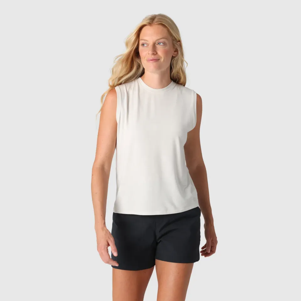Outdoor Research Eclipse Sun Tank singlet dame Oyster UPF 50+