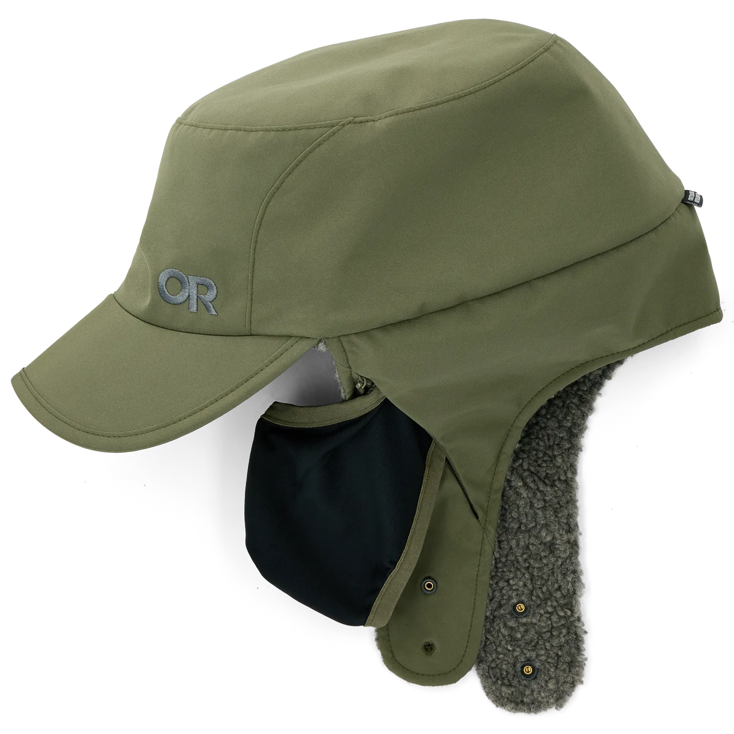 Outdoor Research Whitefish Hat vinterlue Ranger Green med ansiktsmaske
