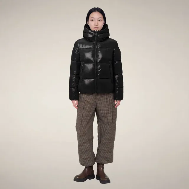 Save The Duck Biddy boblejakke dame Black dyrefri