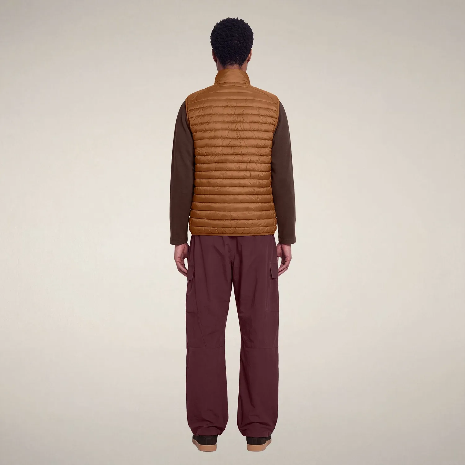 Save The Duck Vince vest herre noisette brown glidelås
