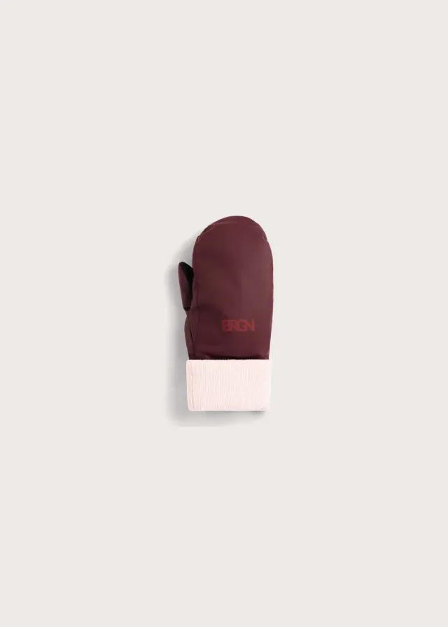 Brgn Storm Mittens votter Wine Red one size