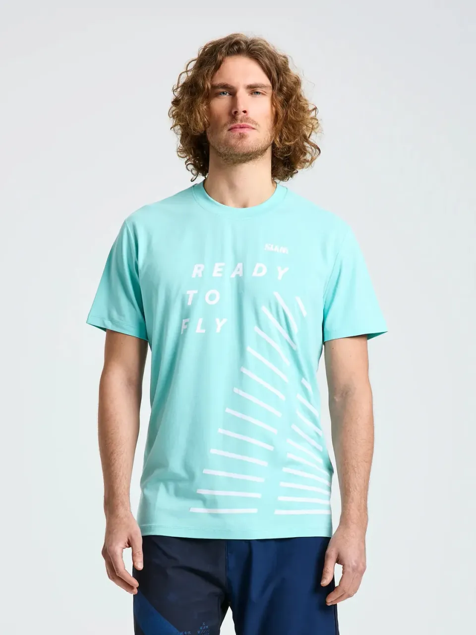 Slam Foil T-Shirt SS t-skjorte Shore Blue bomull og bambus
