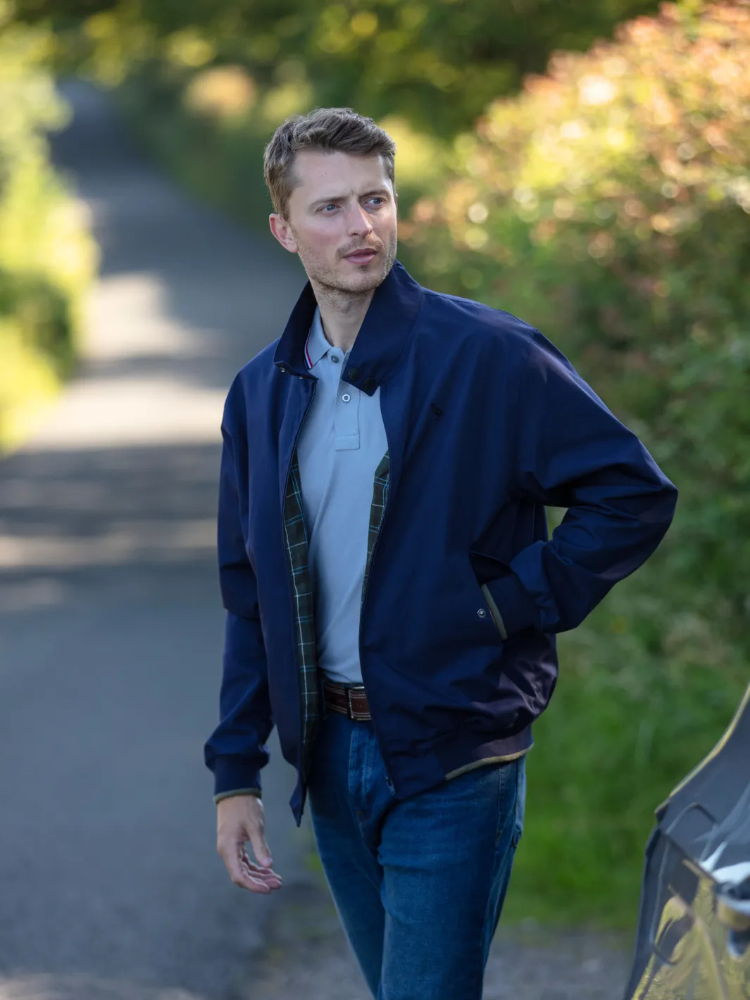 John Partridge Harrington Harringtonjakke navy herre S–2XL