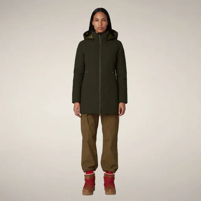Save The Duck Icons Rachel vattert parkas dame grønn