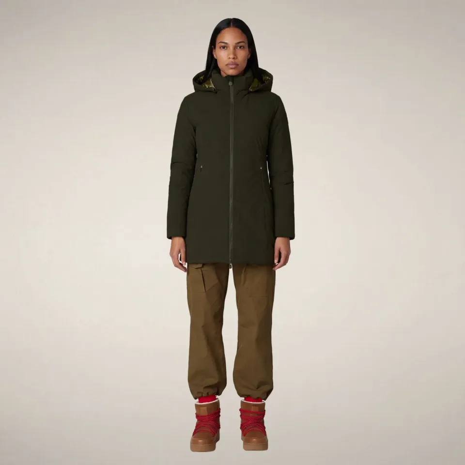 Save The Duck Icons Rachel vattert parkas dame grønn