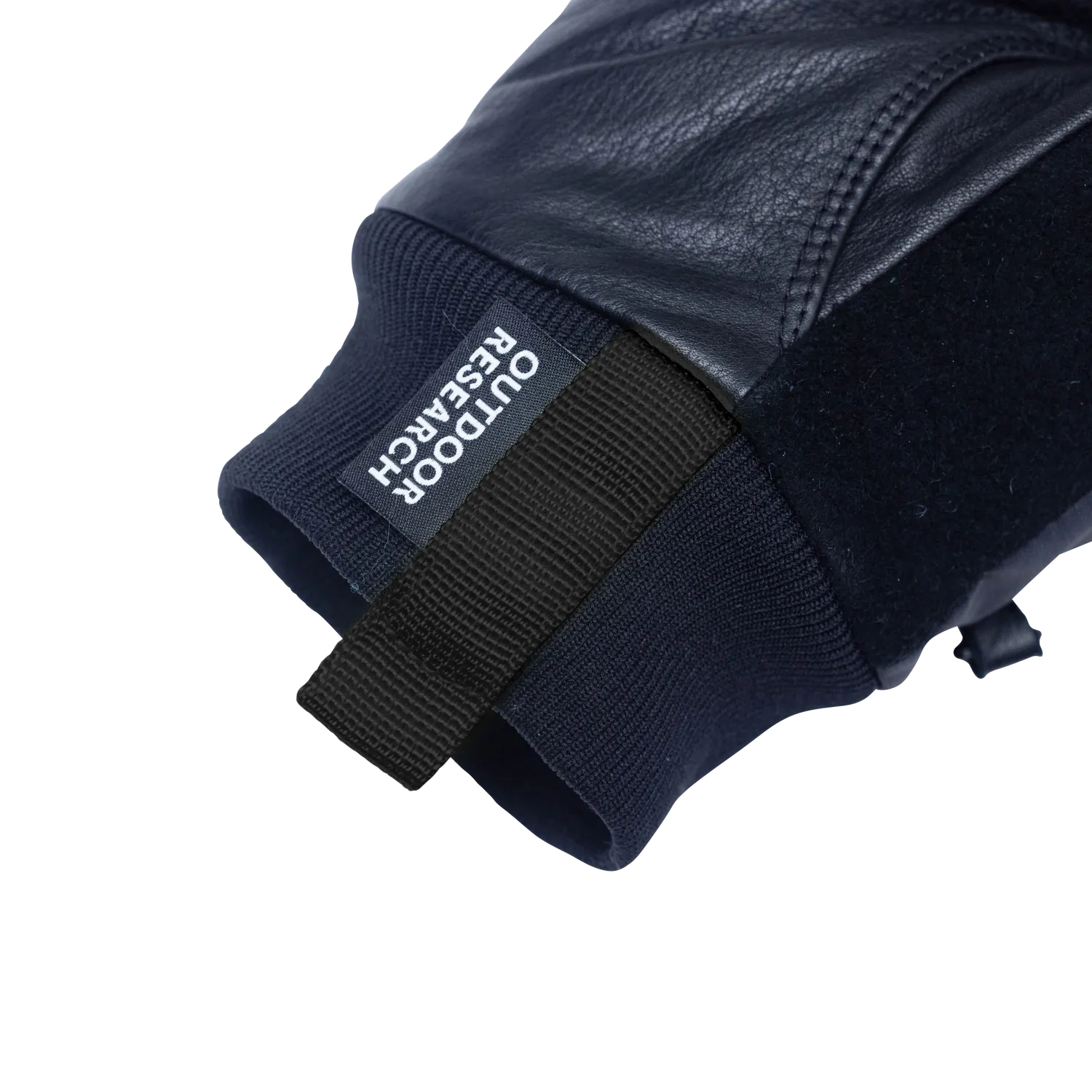 Outdoor Research Snowcrew Leather Mitt skivotter Dark Natural/Black skinn