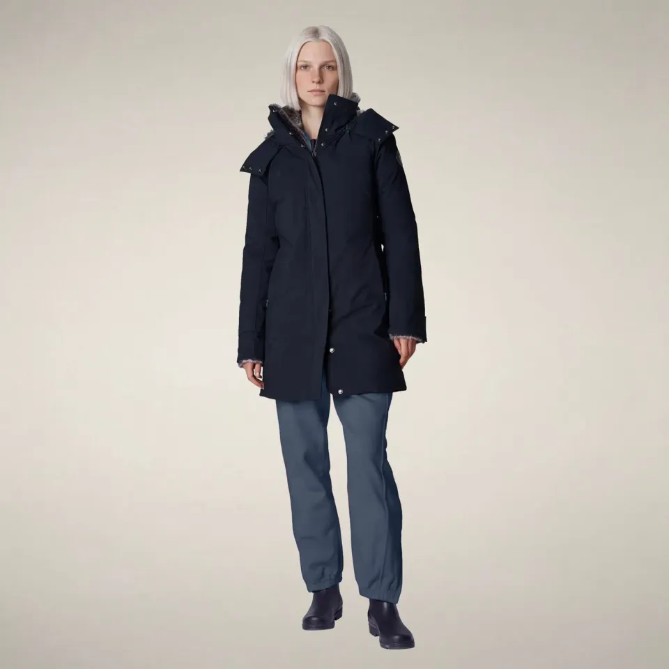 Save The Duck Arctic Samantah parkas dame Blue Black slim fit