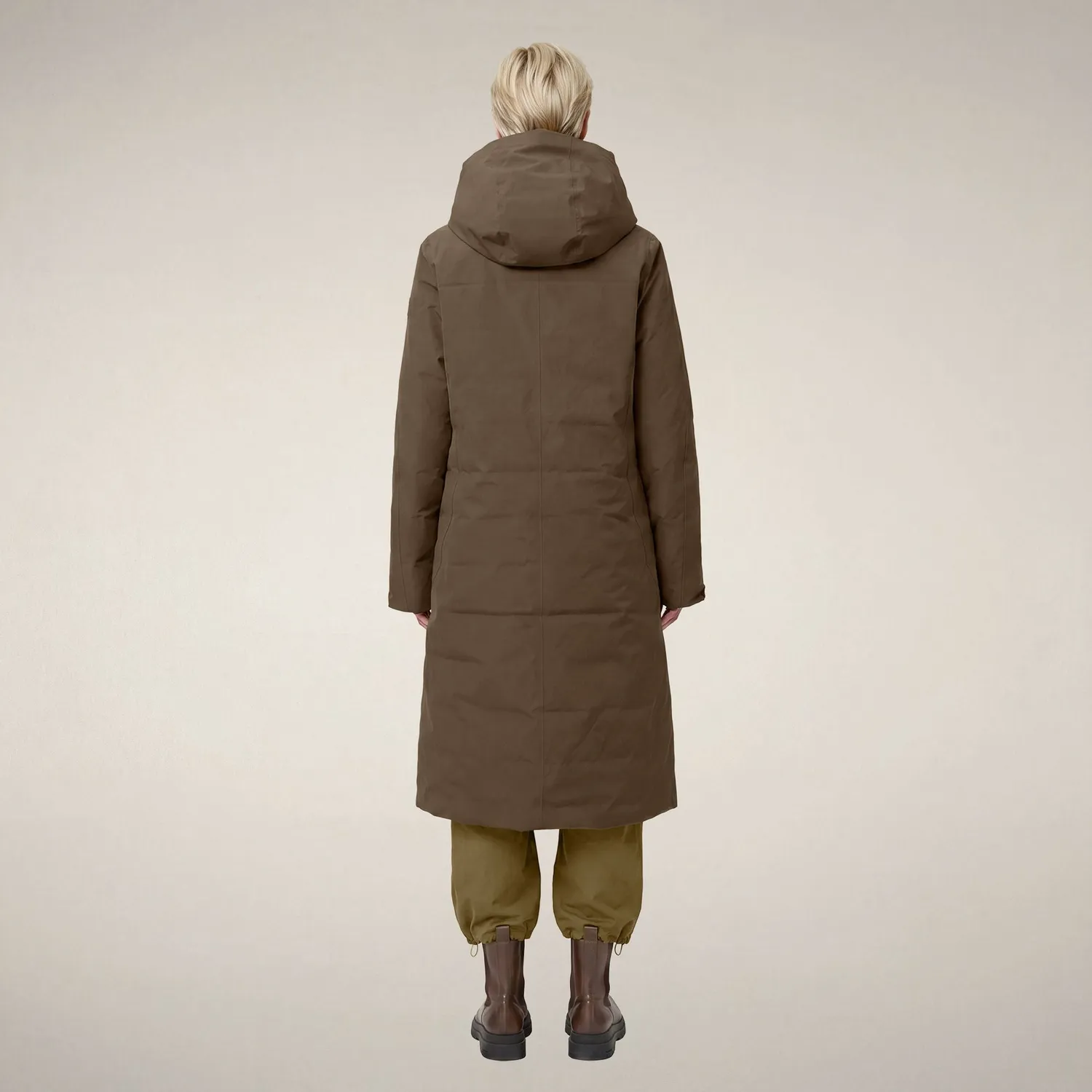 Save The Duck Kataina parkas brun dame vann- og vindtett