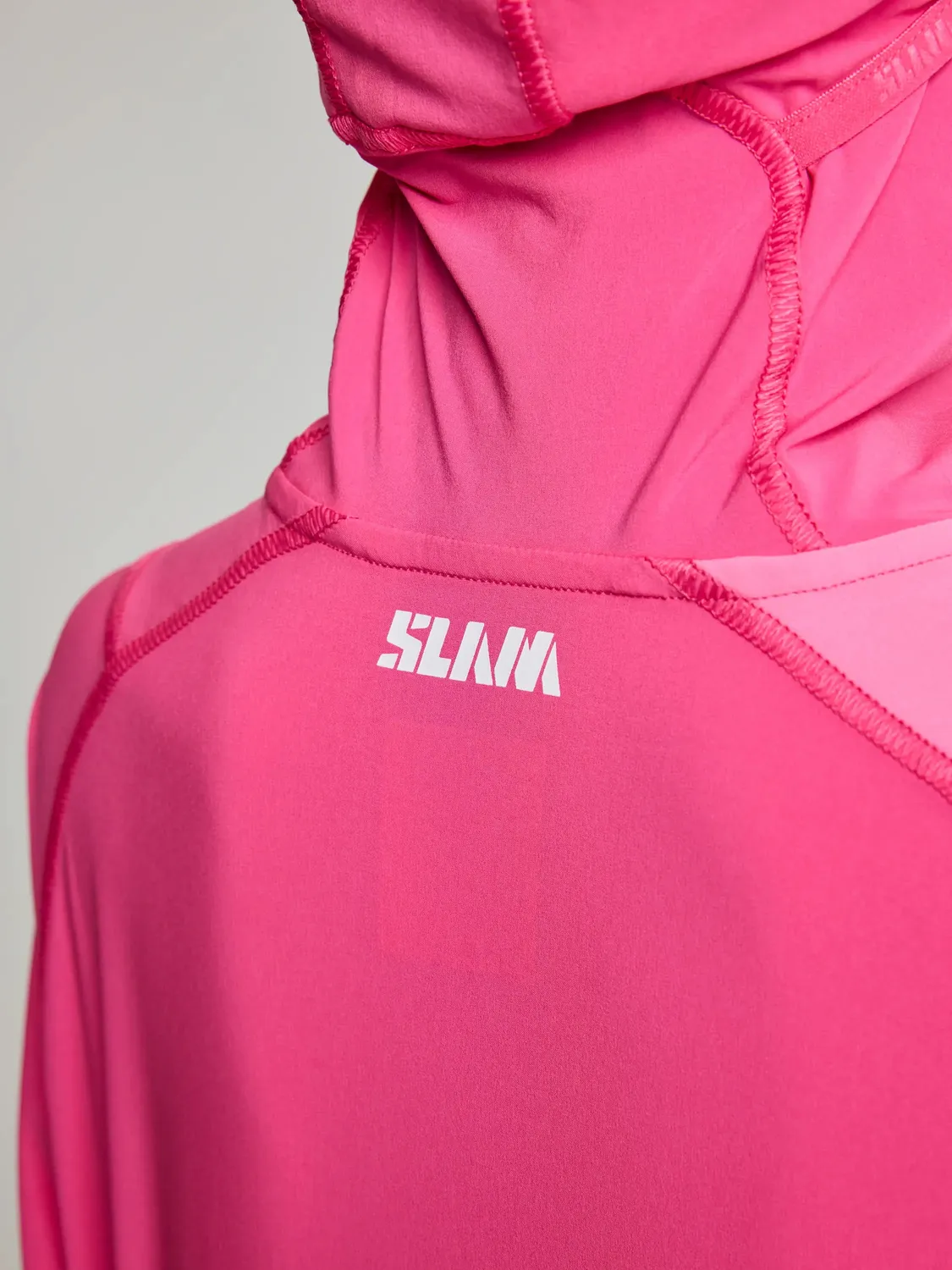 Slam One Design OD Jr Tech Hooded T-Shirt hettegenser Greek Blue 128 UPF 50+