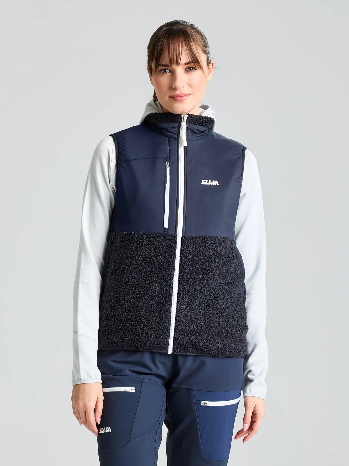 Slam Altura WS Vest vest dame mørkeblå fleece