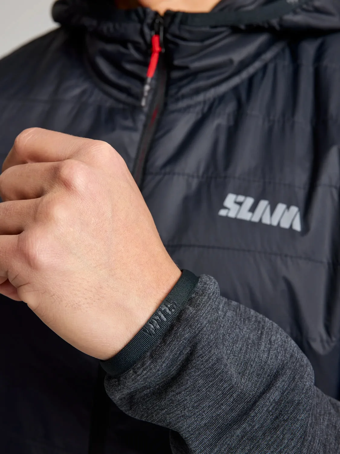 Slam ACT Act Hybrid Fleece fleecegenser herre med hette