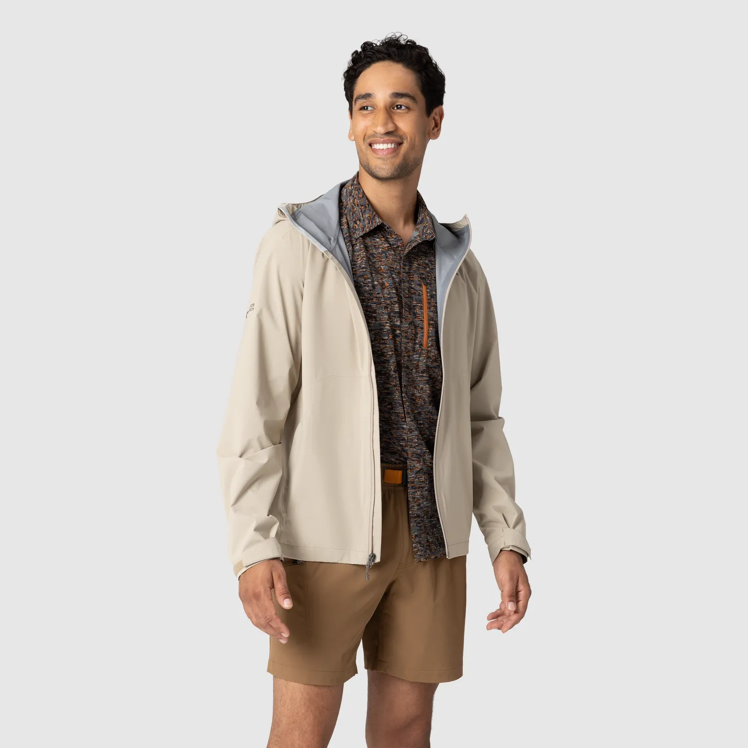 Outdoor Research Stratoburst Stretch Rain Jacket regnjakke Pro Khaki