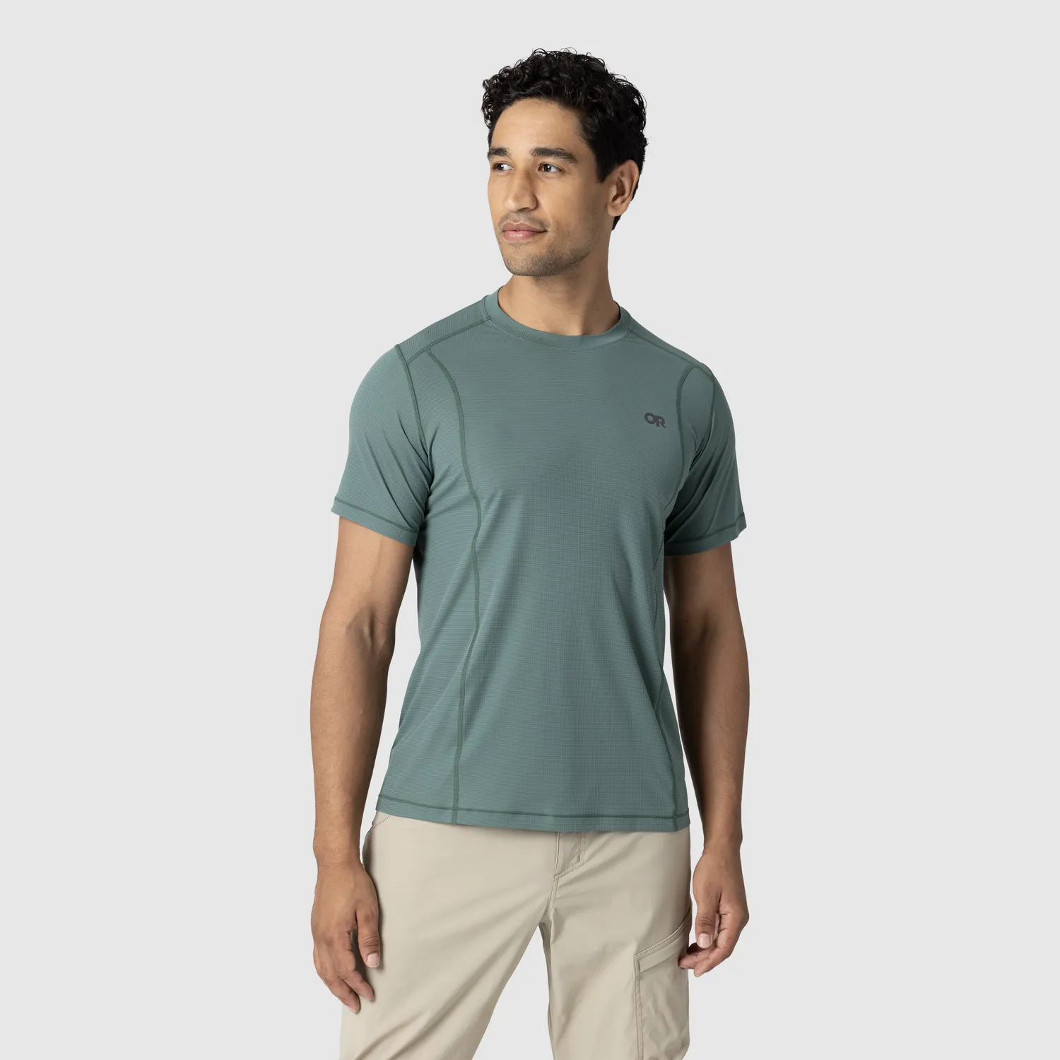 Outdoor Research Echo Men's Echo T-Shirt T-skjorte Gravel S UPF 15