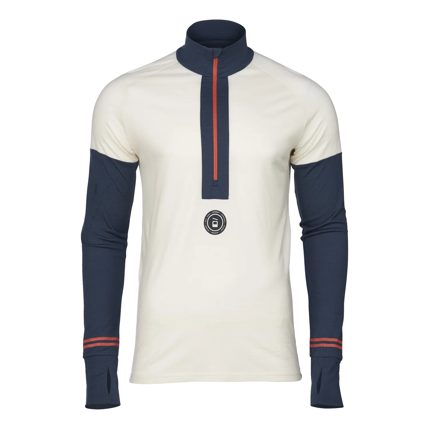House of Hygge Hyggewool 180 Zip Neck ulltrøye Navy