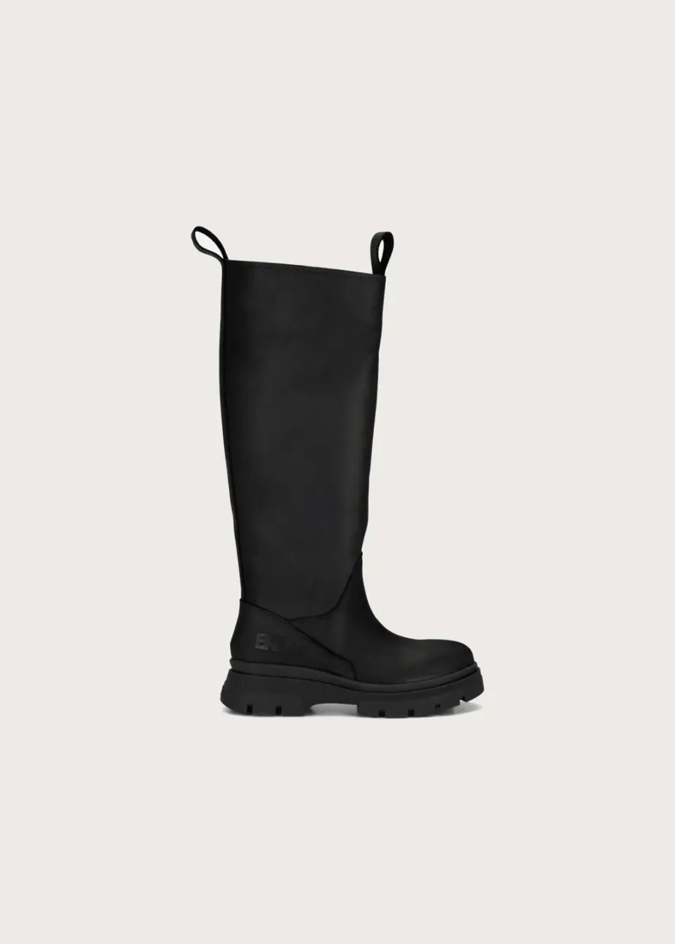 Brgn High Leather Boots boots New Black skinn vanntette