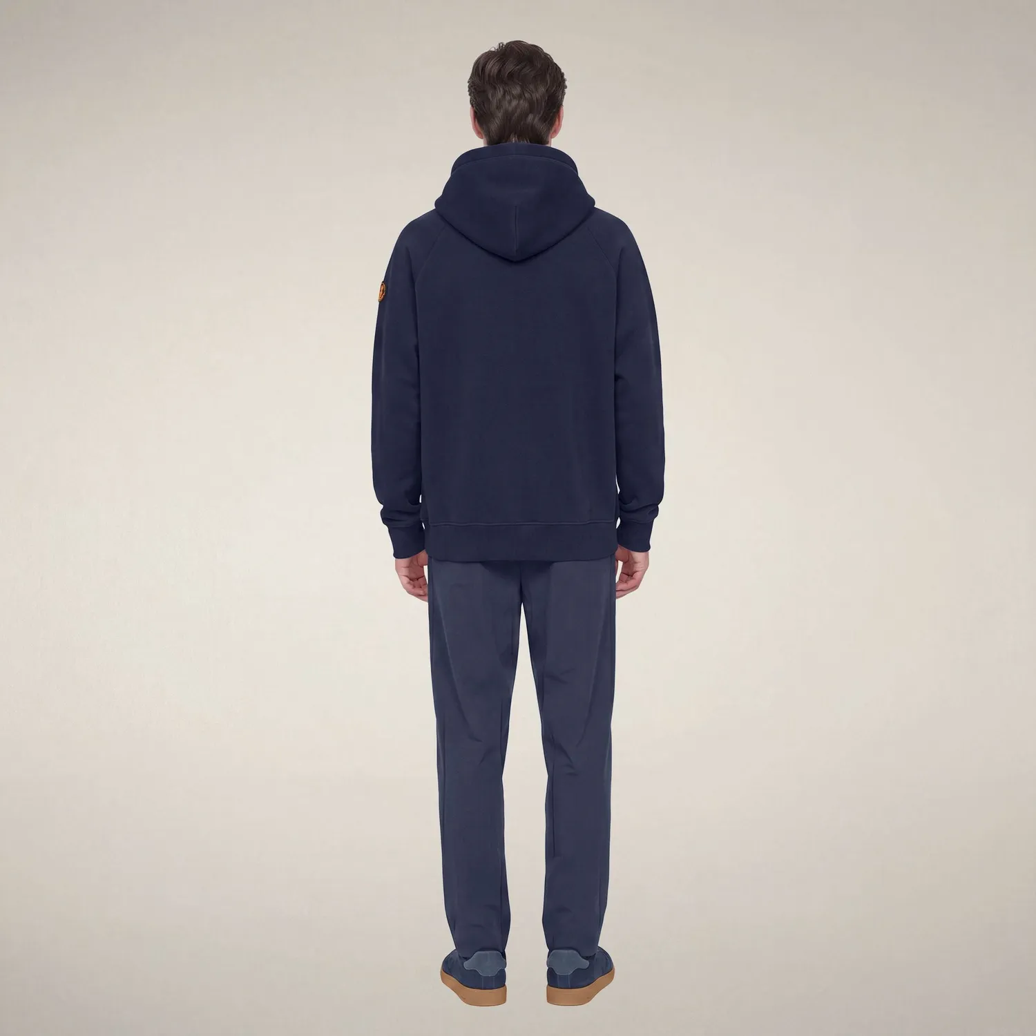 Save The Duck Syd hettegenser unisex marineblå lett varme