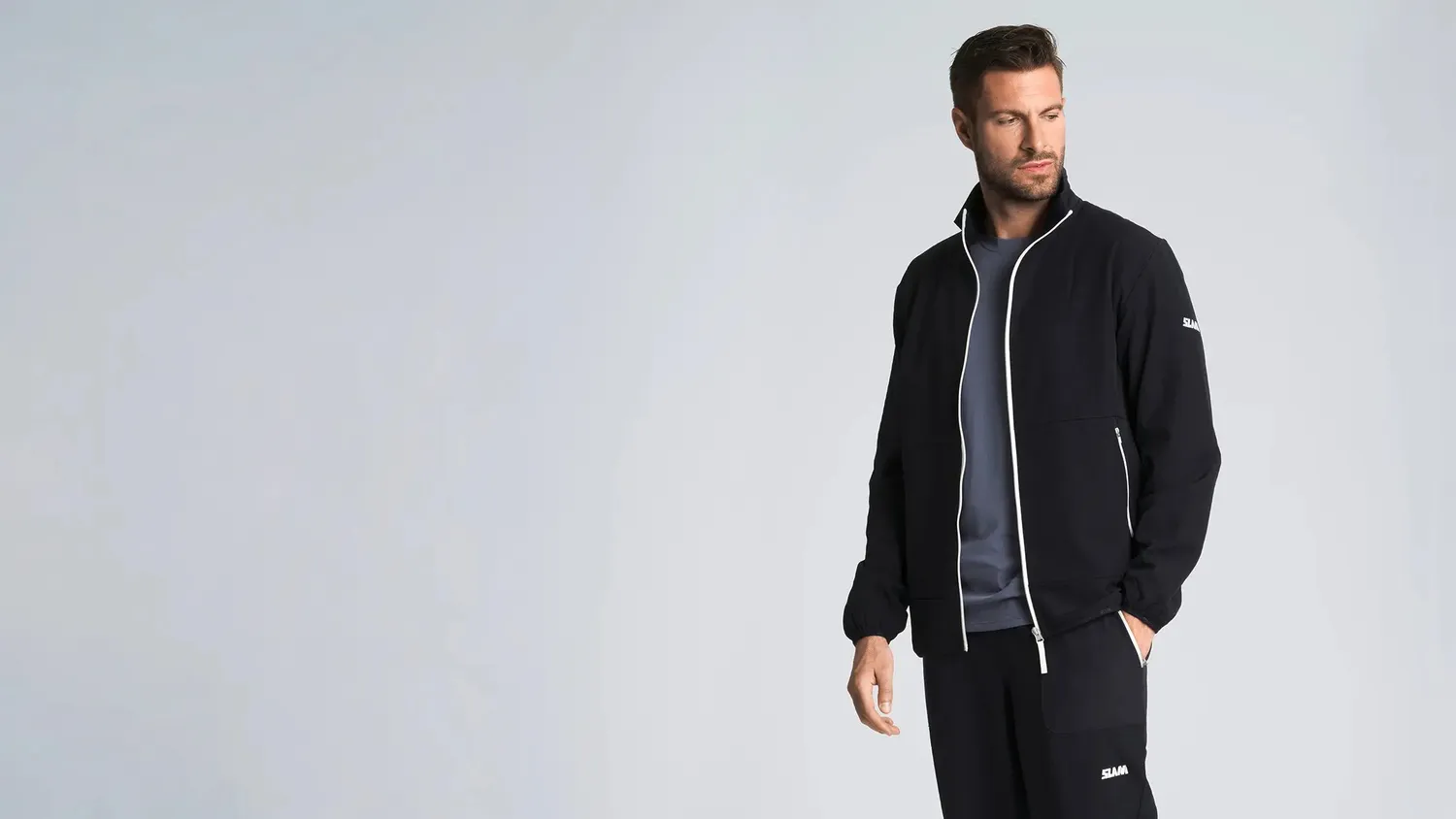 Slam Altura FZ Grid Fleece fleecejakke herre glidelås