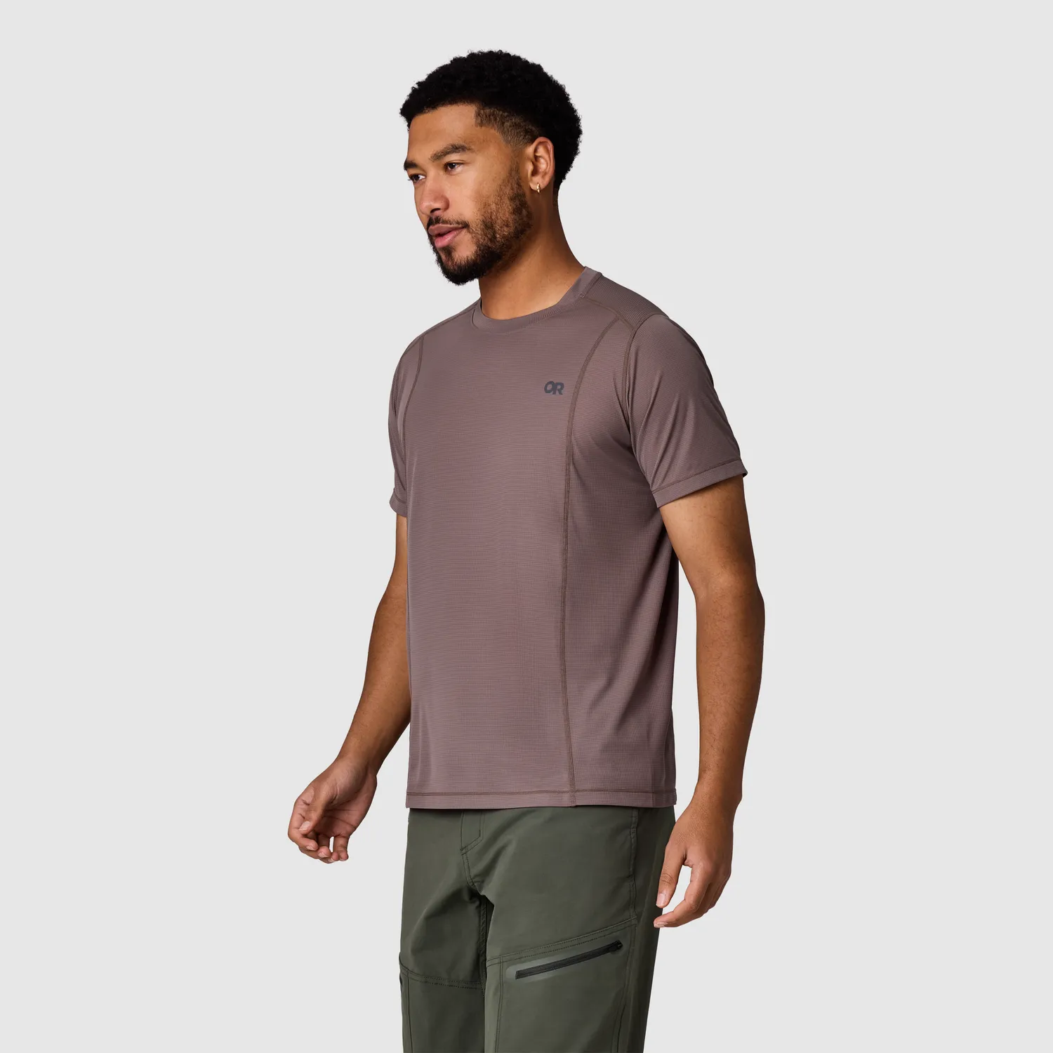 Outdoor Research Echo Men's Echo T-Shirt T-skjorte Gravel S UPF 15