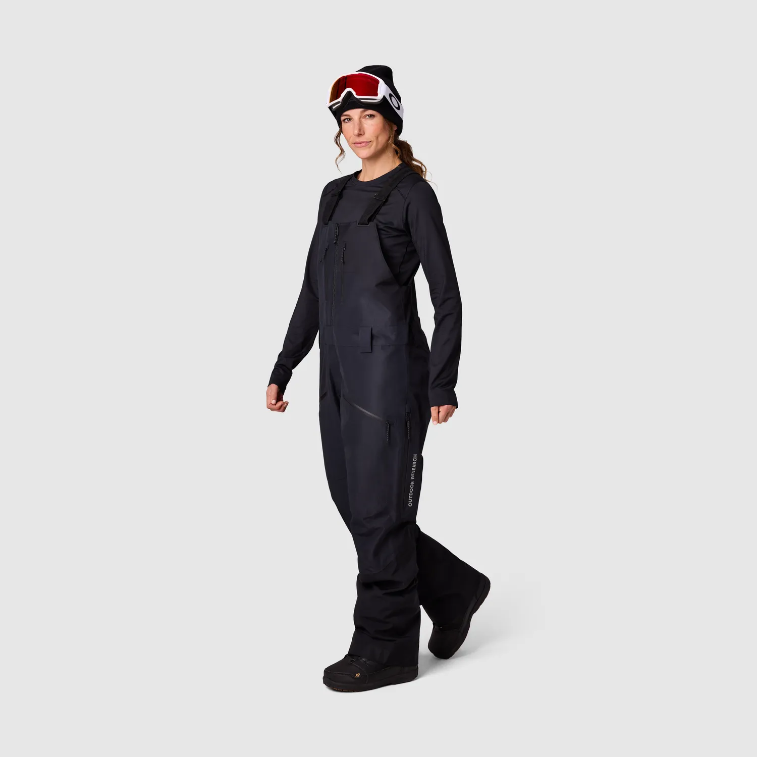 Outdoor Research Powderverse Bib skibukse med seler Black XS–XL isolert