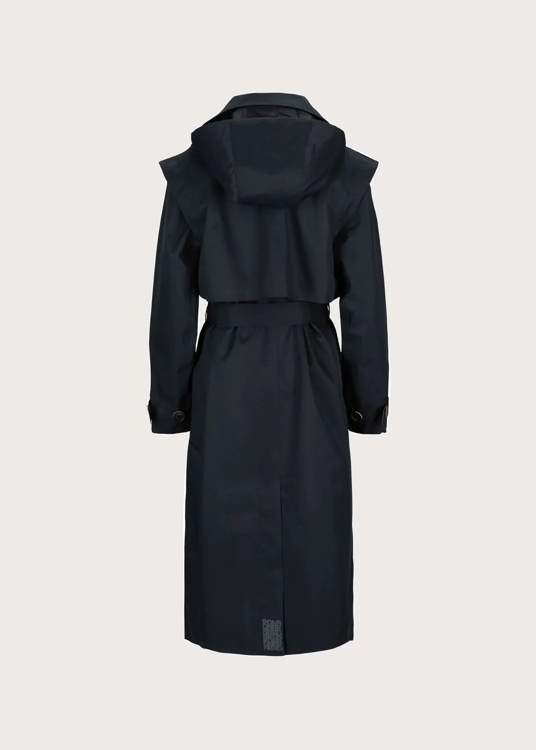 Brgn Regndråpe Trench Coat regnjakke Dark Navy 20 000 mm