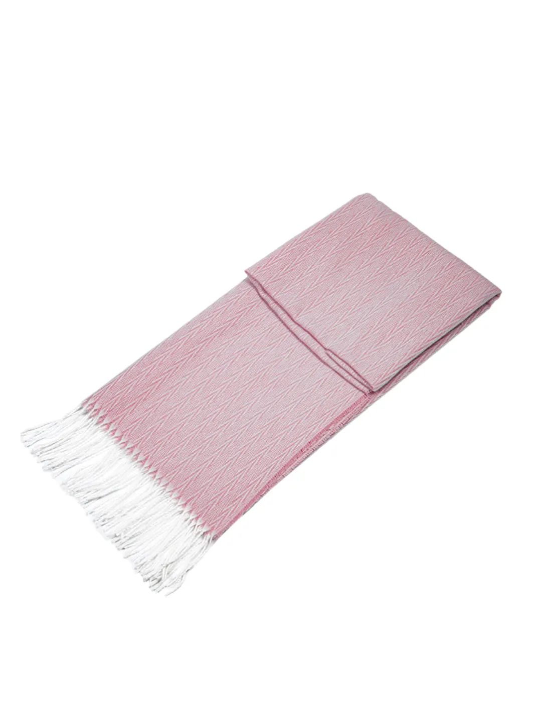 John Partridge Herringbone Scarf skjerf rosa viskose