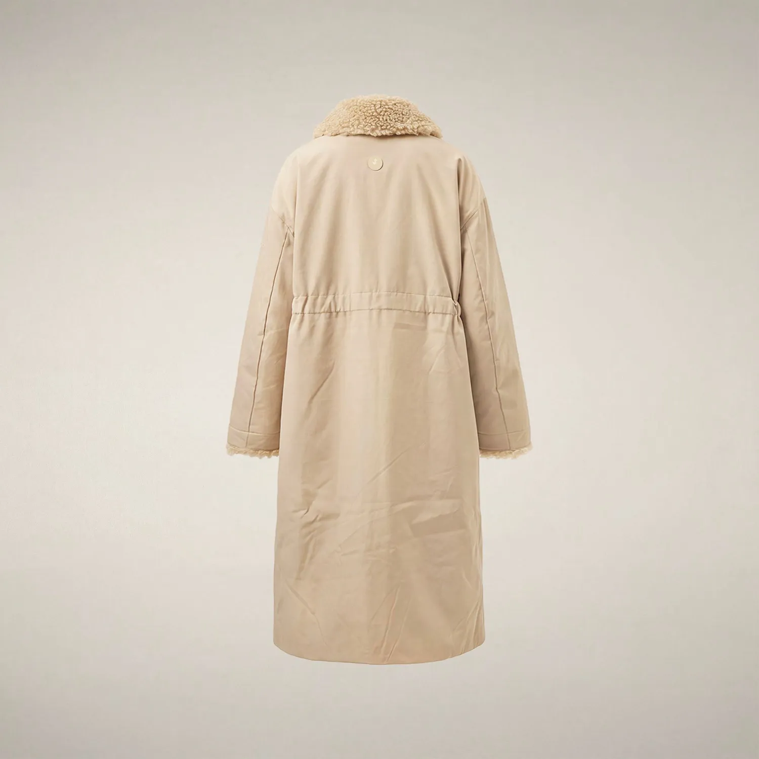 Save The Duck Shayla regnkåpe dame steinbeige oversized