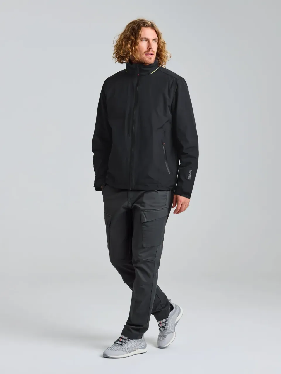 Slam Crew Warm Hooded Jacket seiljakke herre, 5000 mm vanntett