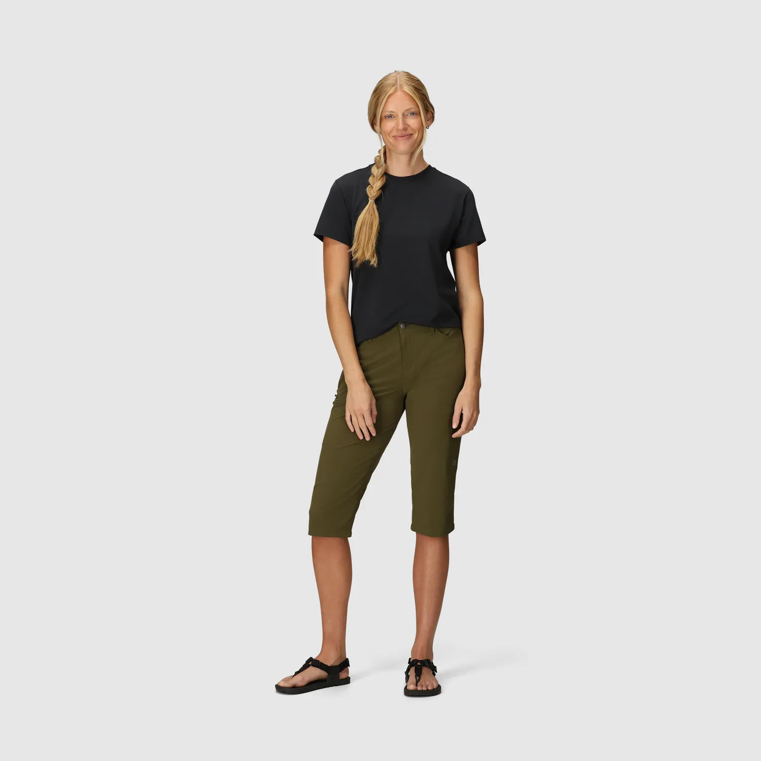 Outdoor Research Ferrosi Capris capribukse Dark Olive dame UPF 50+