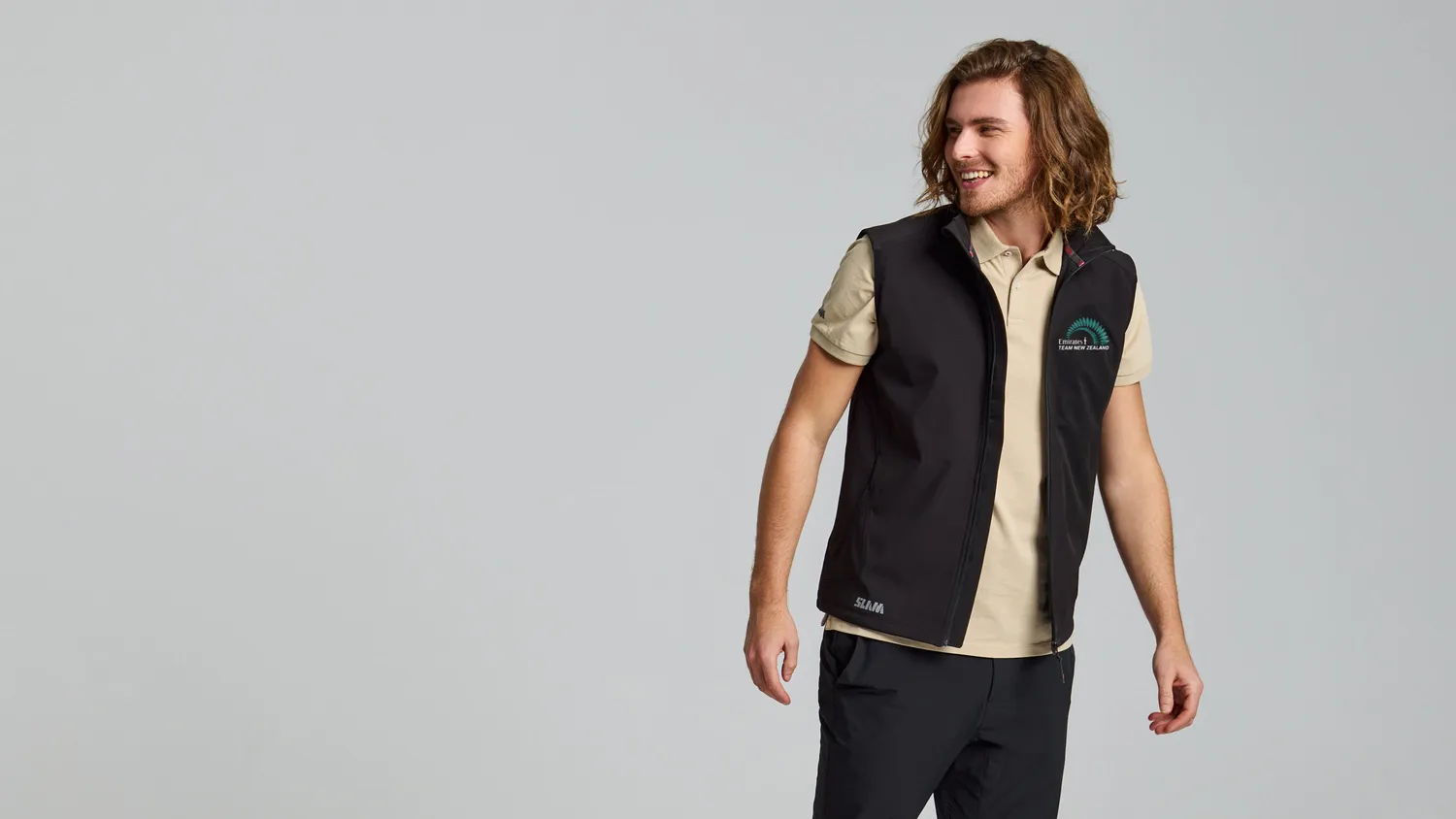 Slam ETNZ ACT Softshell Vest softshellvest herre svart vindtett