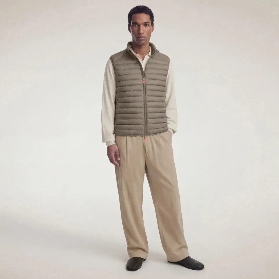 Save The Duck Icons Adam quiltet vest herre elephant grey