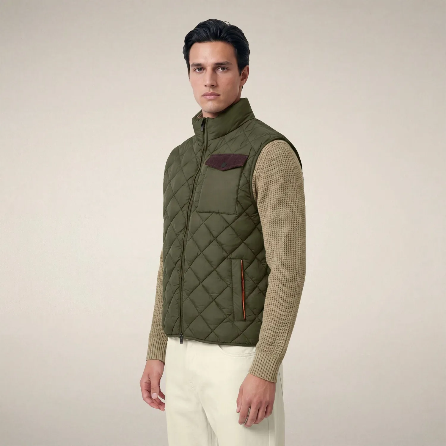 Save The Duck Fabrice boblevest herre Snake Green, resirkulert isolasjon