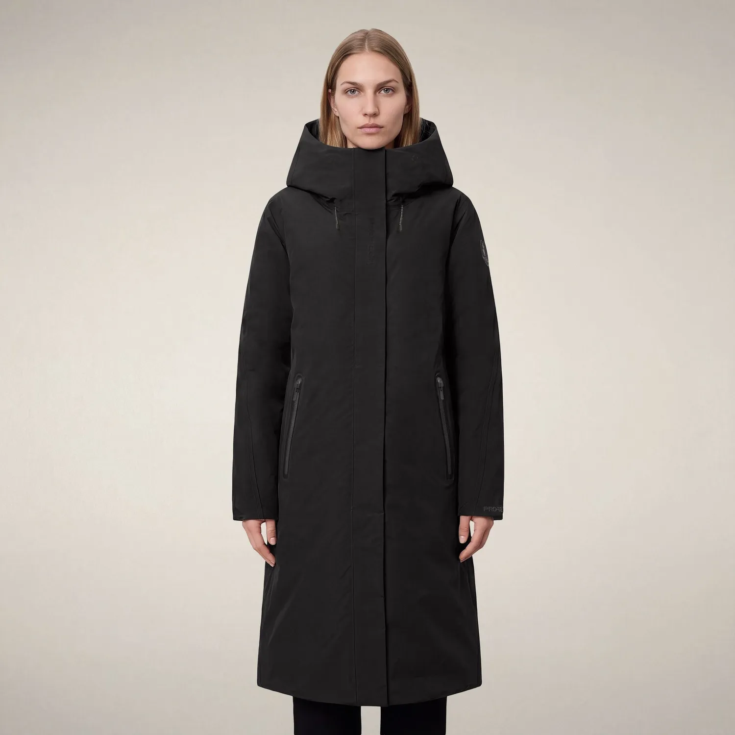 Save The Duck Pro-Tech Kataina parka dame svart vann- og vindtett
