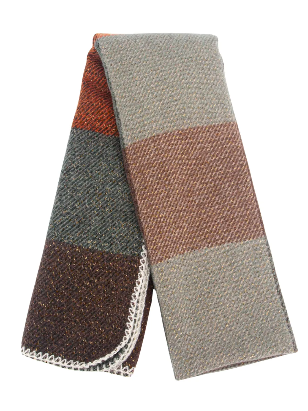 John Partridge Heavyweight Scarf skjerf Burnt Orange viskose